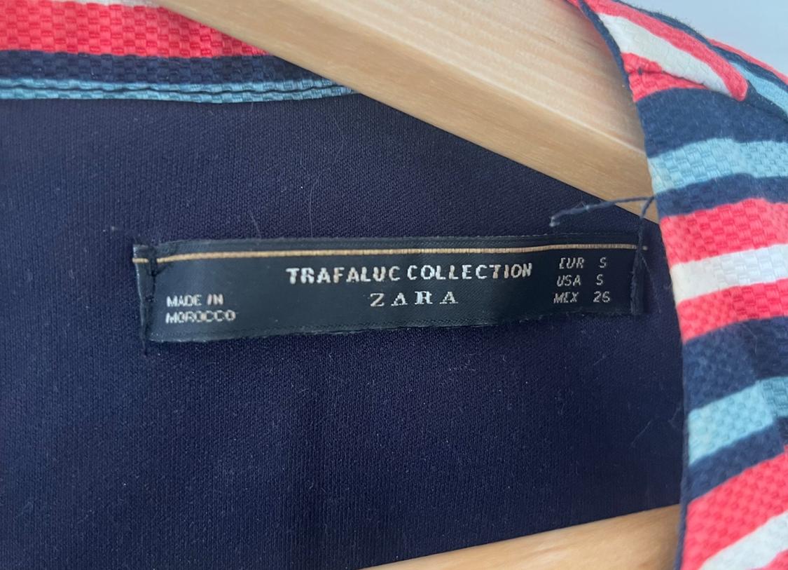 RED AND MULTICOLOURED STRIPE SHELL TOP. - Image 4