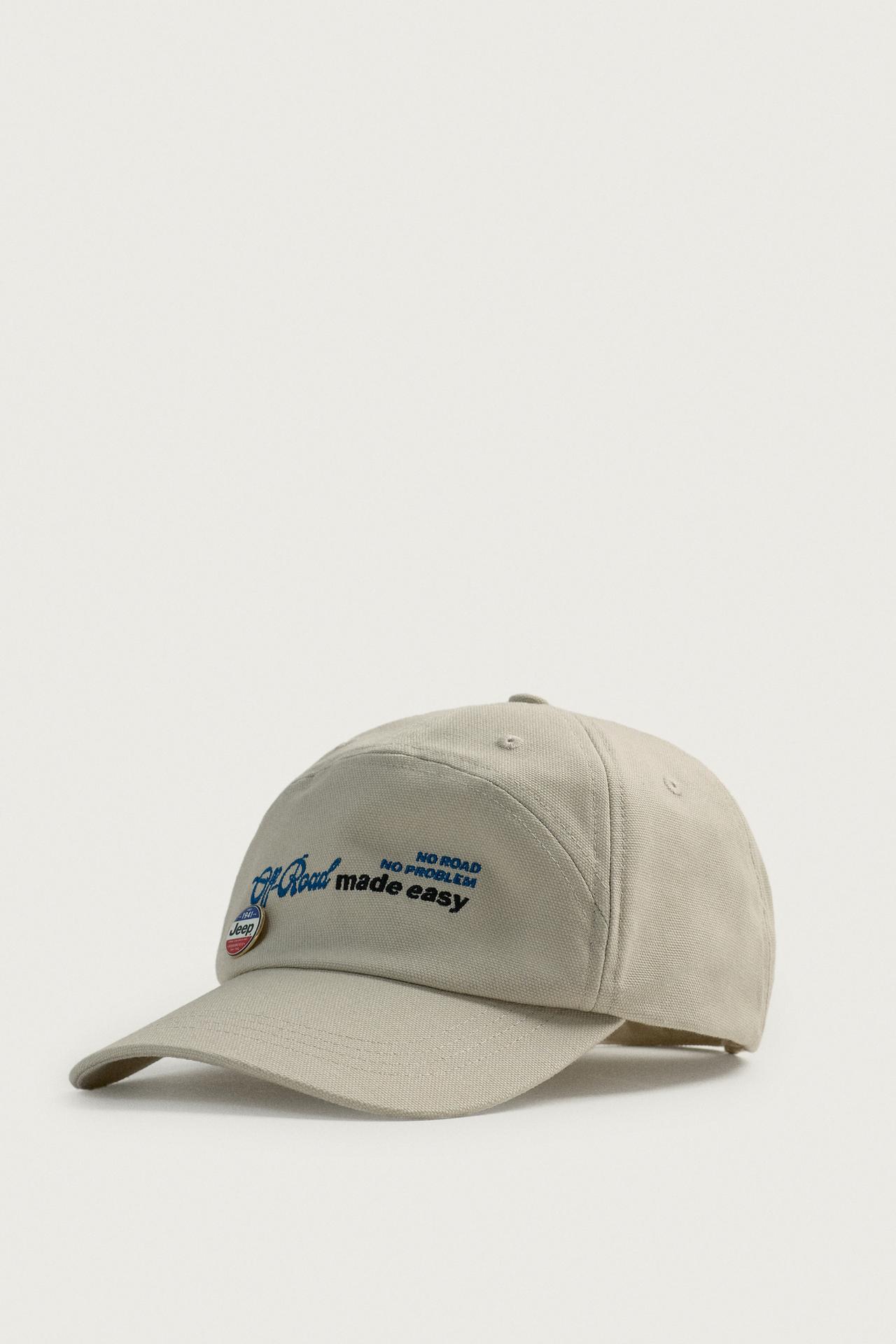 JEEP® PIN PRINTED CAP — Ecru