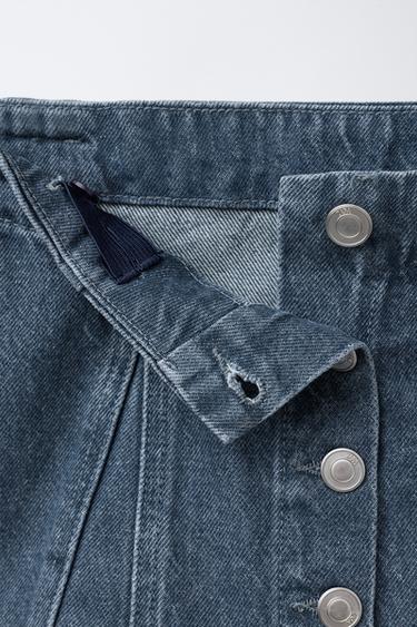 DENIM BELT SKIRT - Mid-blue by Zara - Image 3