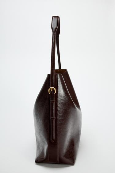 MAXI SAC SEAU - Chocolat de Zara - Image 3