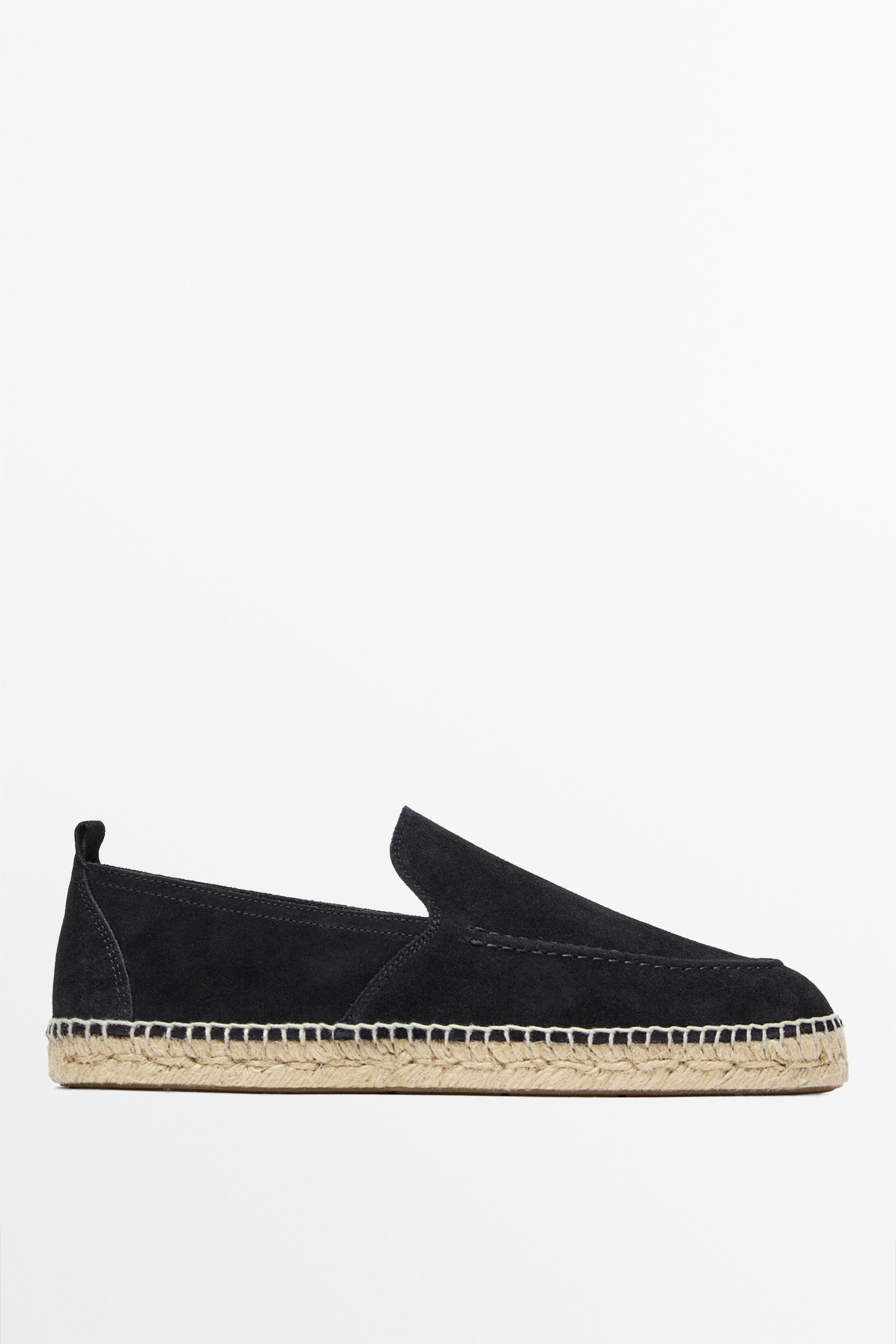 Espadrille ganse cuir