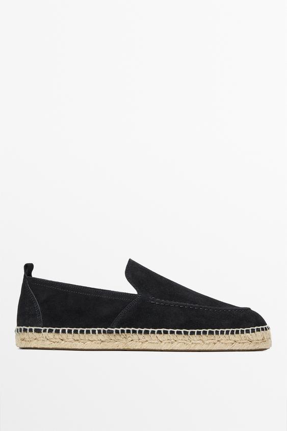 Leather espadrilles with moc toe from Zara - $160