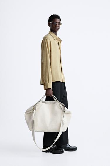 XL SOFT TOTE BAG - Light beige by Zara - Image 0