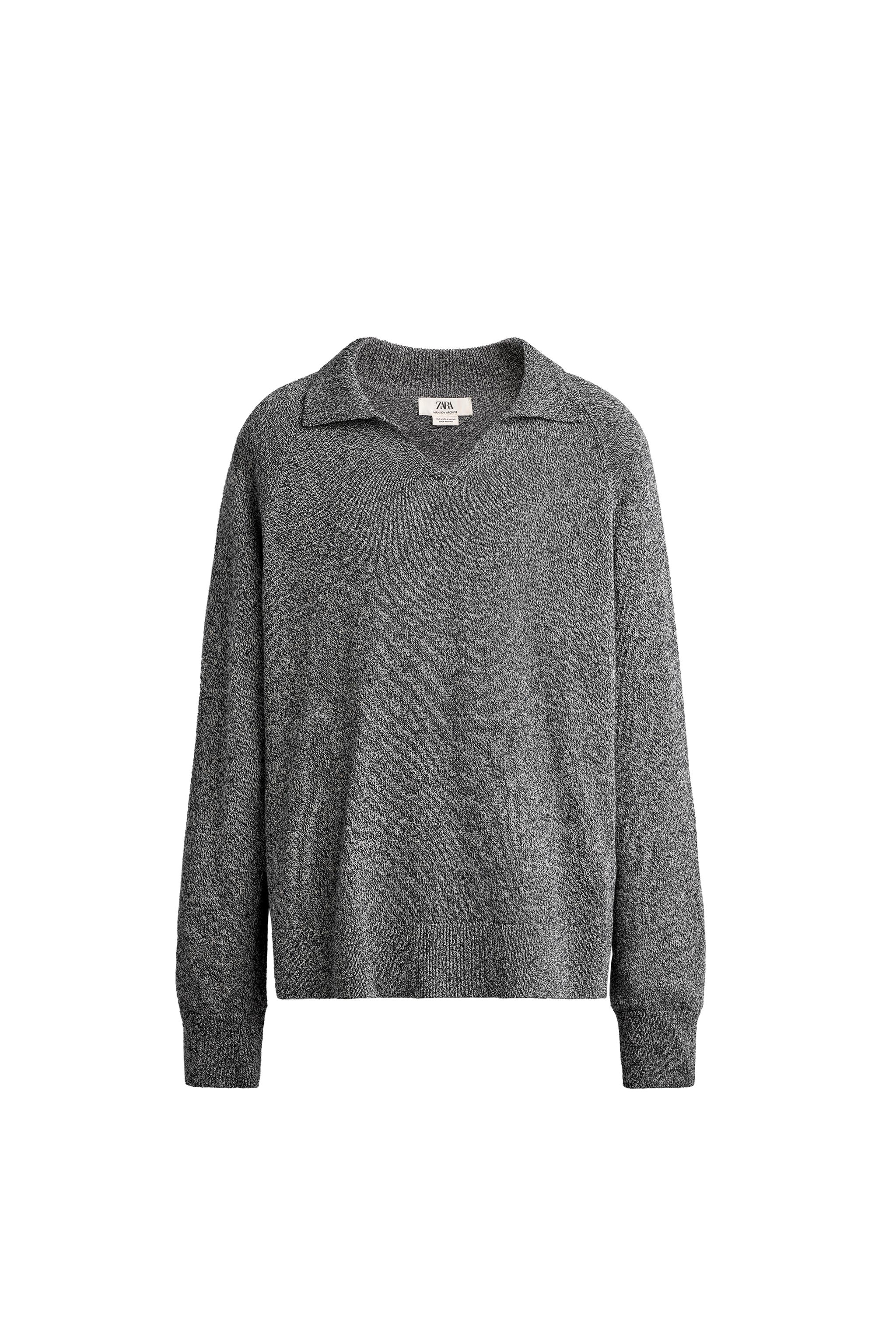 MELANGE REGULAR FIT KNIT POLO