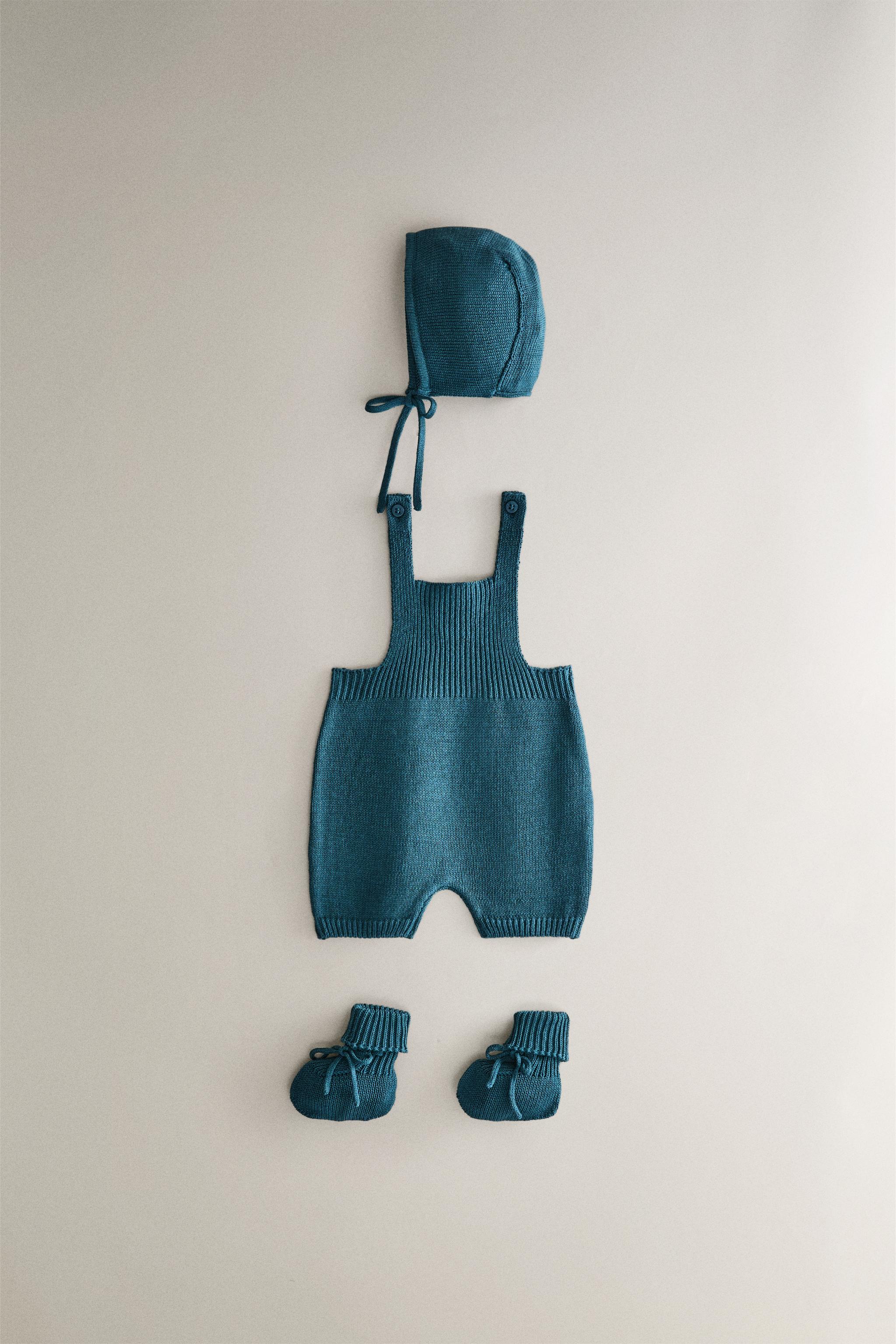 Zara KNIT BABY DUNGAREES — фото 4