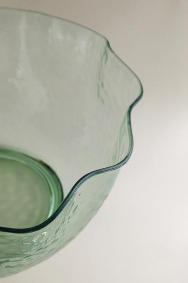 HAMMERED ACRYLIC SALAD BOWL - Green by Zara - Image 2