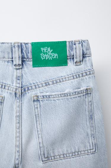 SHORT EN DENIM RELAXED BAGGY - Bleu de Zara - Image 3