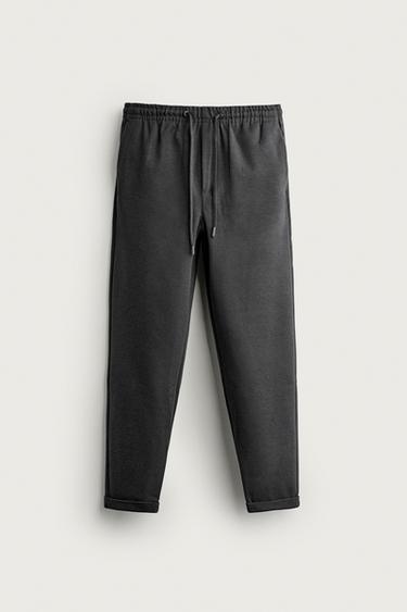 بنطلون REGULAR FIT سهل العناية - رصاصي by Zara
