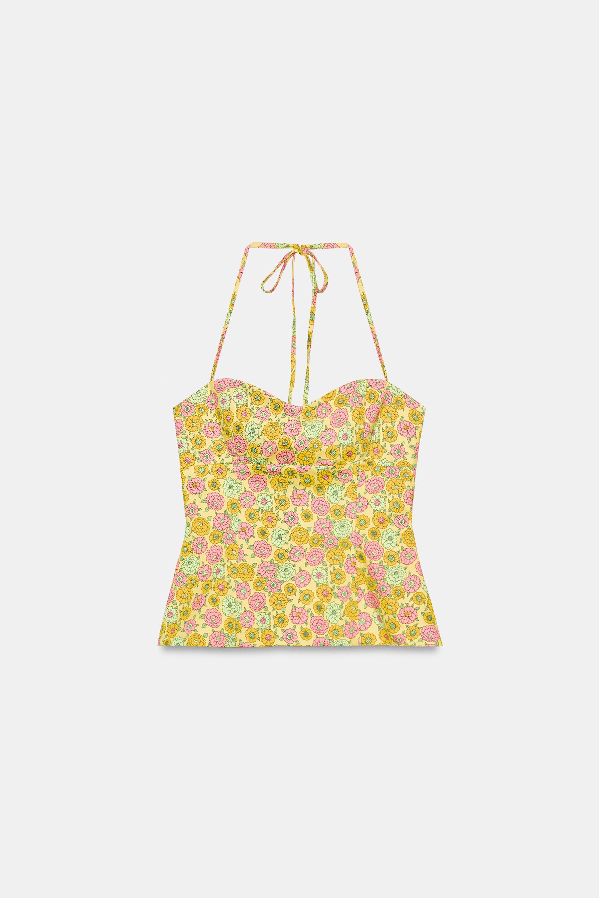 FLORAL POPLIN TOP