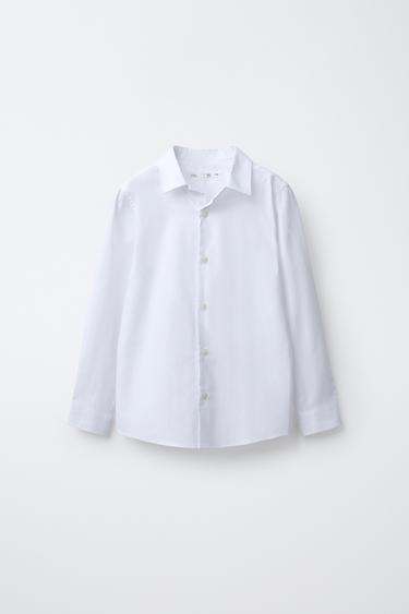 PLAIN DRESS SHIRT - White by Zara
