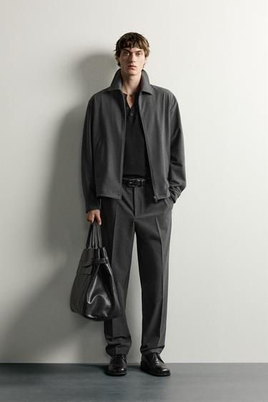 SOBRECAMISA REGULAR FIT CREMALLERA - Plomo de Zara - Imagen 0