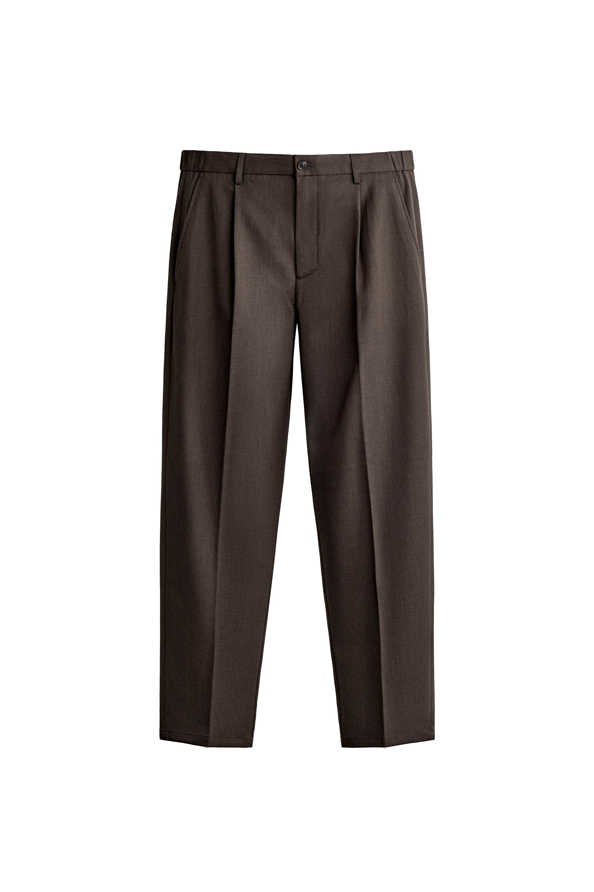 PANTALÓN SLIM FIT PLIEGUES