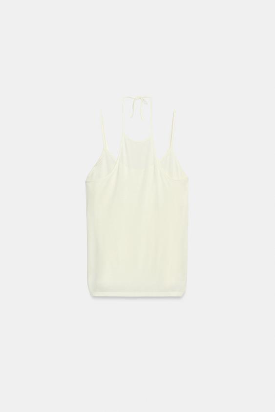 CAMISETA DOBLE TIRANTES - Crudo de Zara - Imagen 0