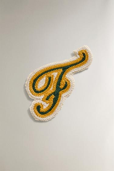 Zara COTTON LETTER F PATCH - Multicolored - Image 0
