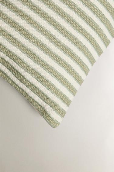 HOUSSE DE COUSSIN JUTE - Bleu clair de Zara - Image 1