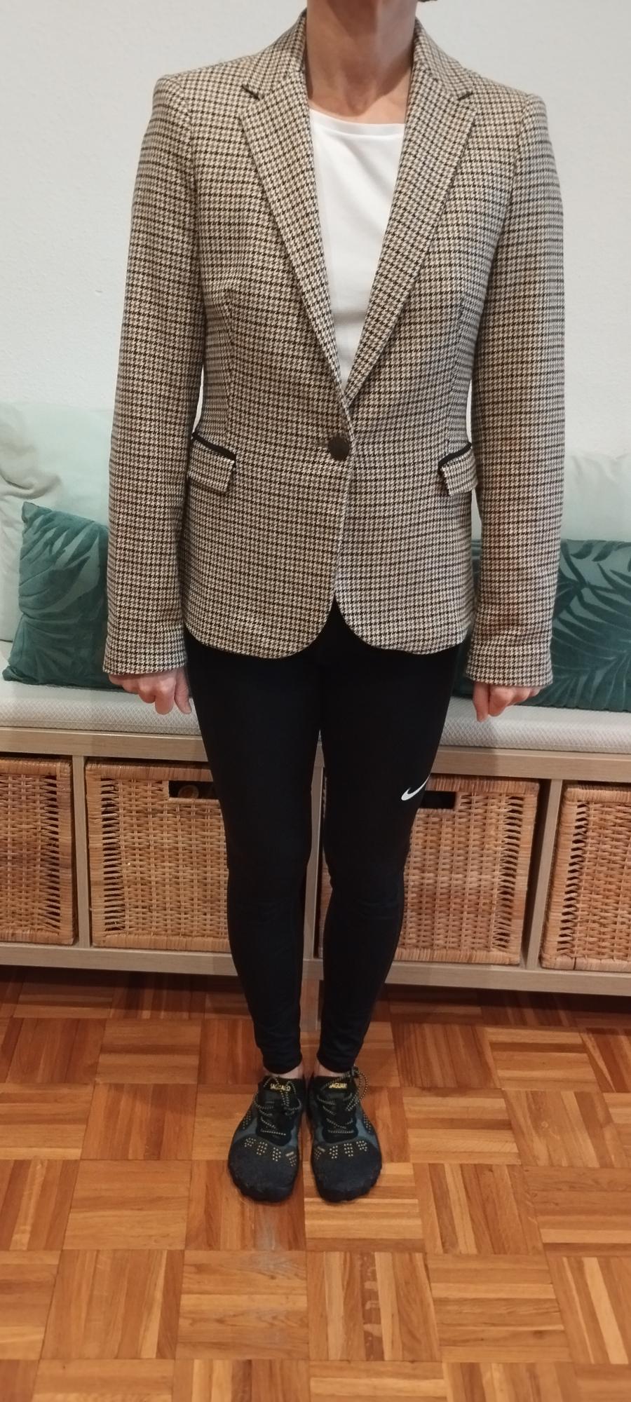 WOOL BLAZER WITH ELBOW PATCHES - Image 5
