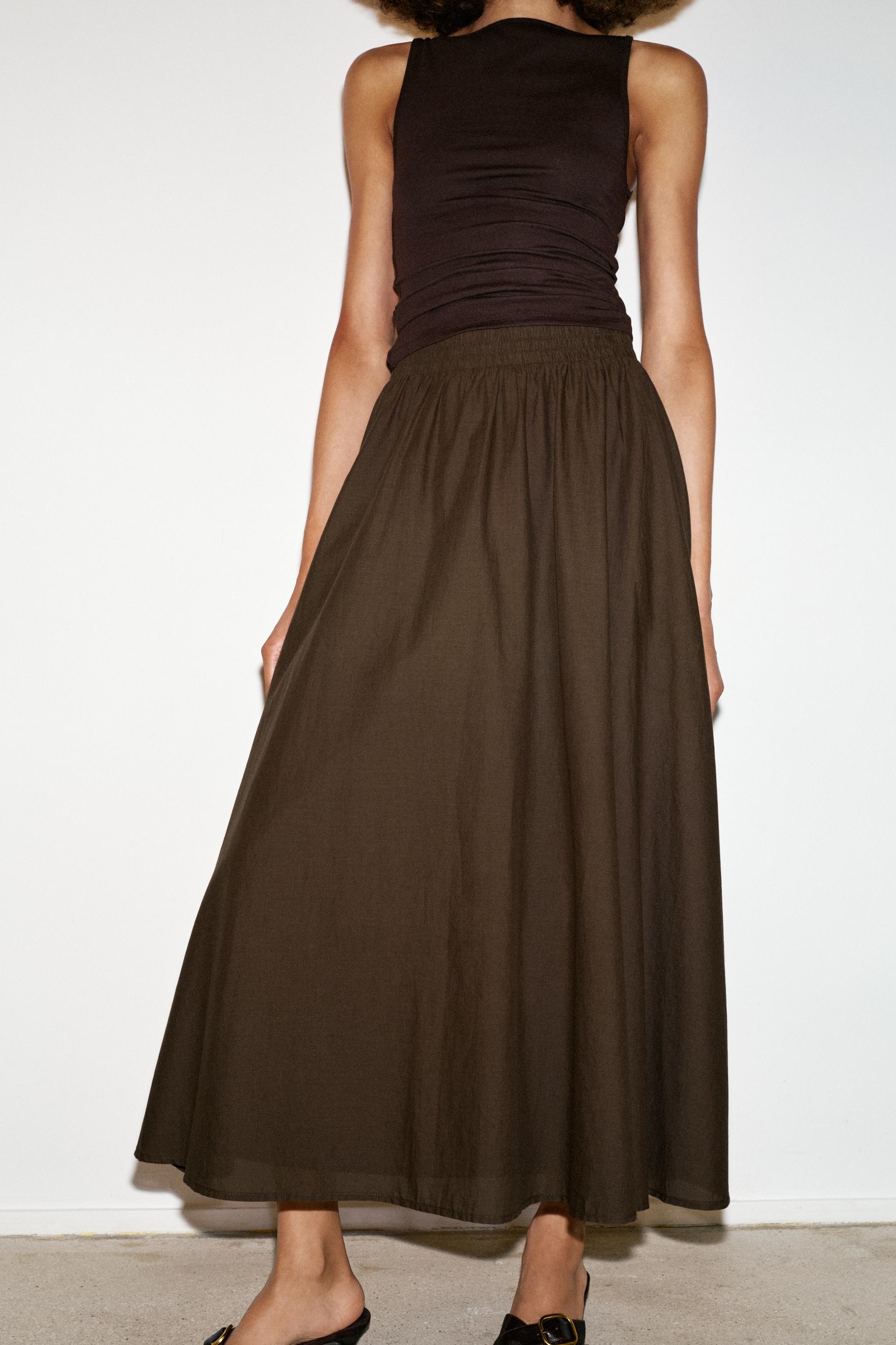 LAYERED MIDI SKIRT