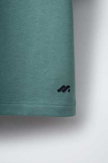 INTERLOCK LOGO T-SHIRT - Blue / Green by Zara - Image 3