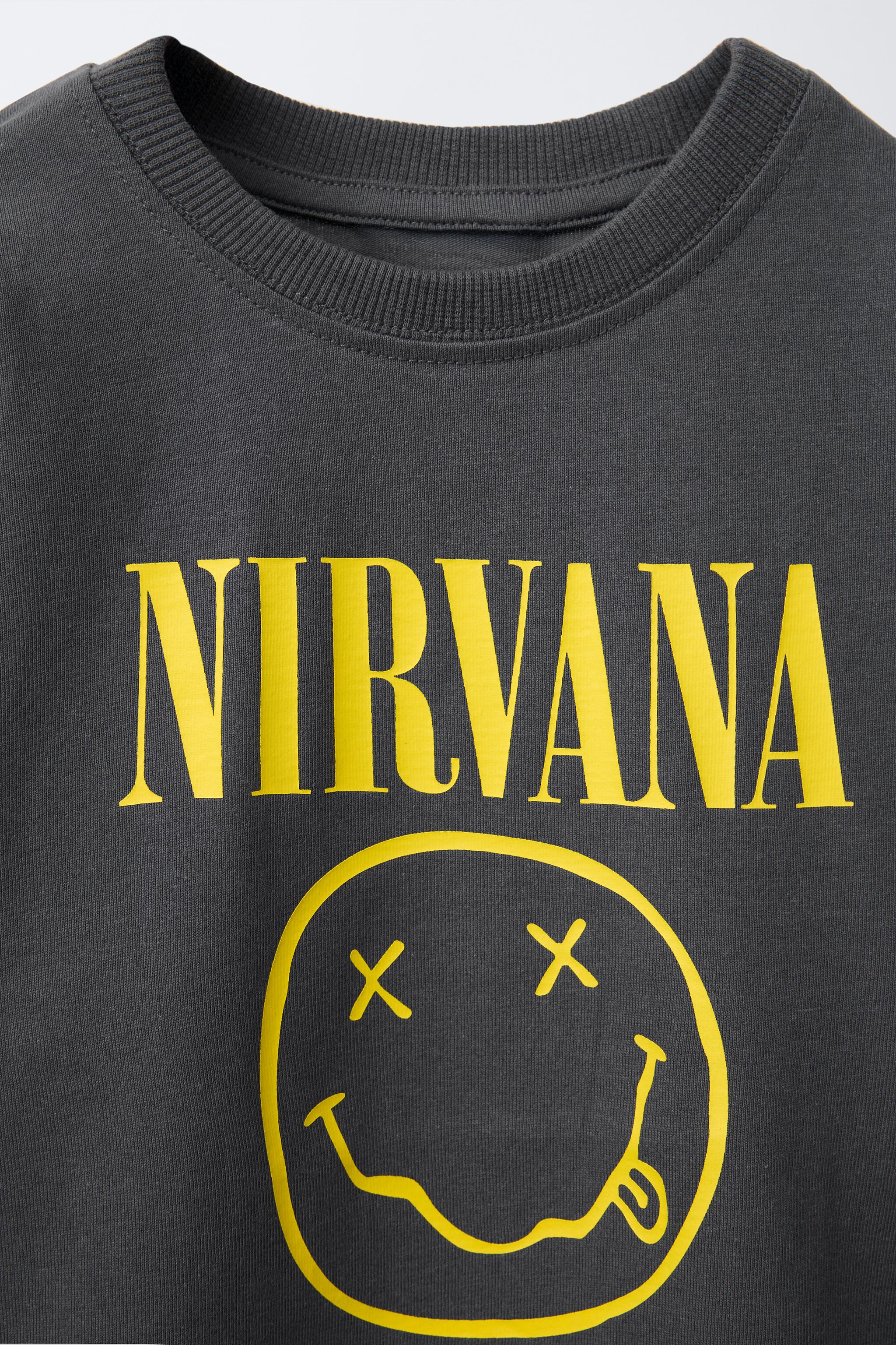 NIRVANA ® PRINT T-SHIRT - Anthracite grey | ZARA United States