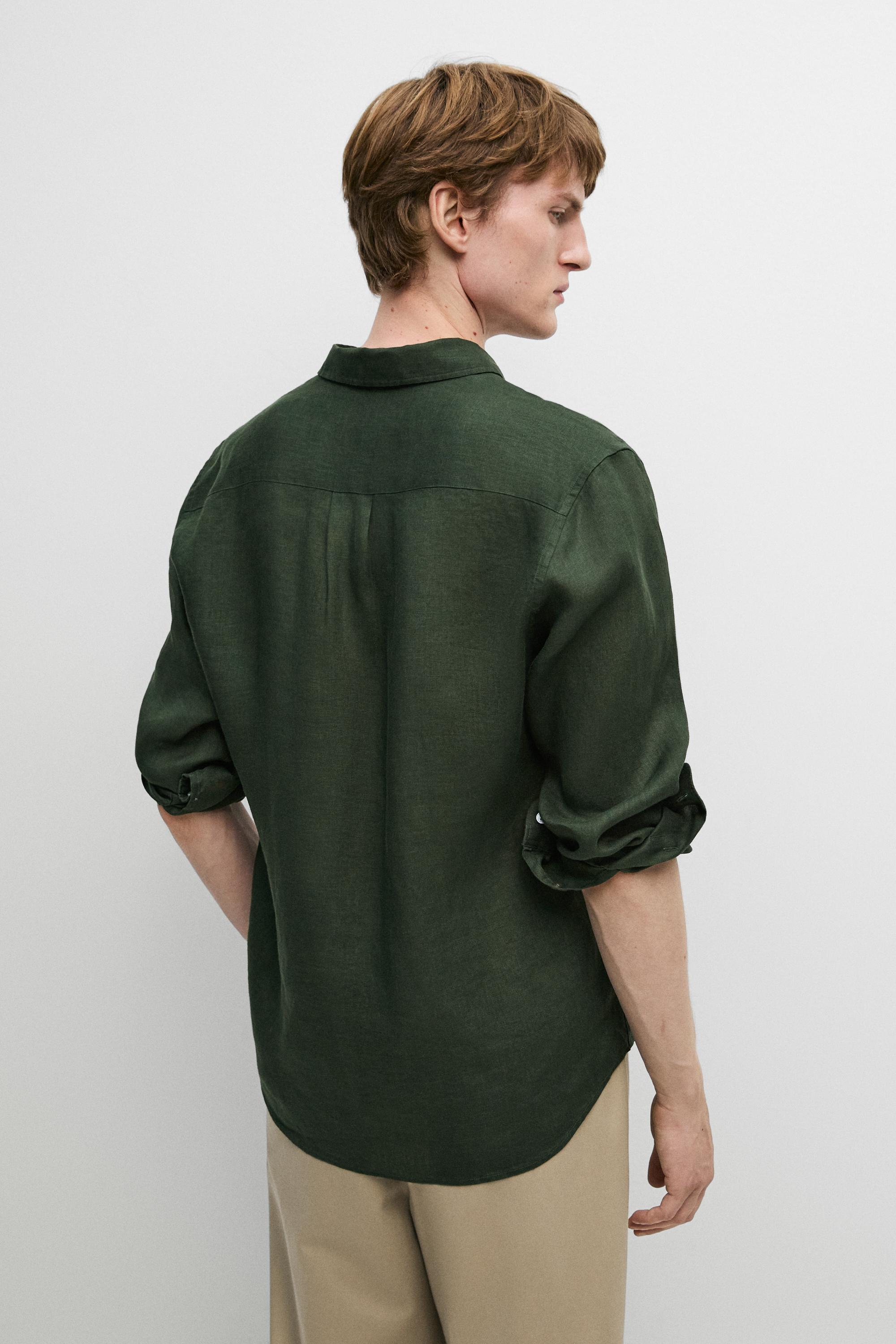 Chemise regular fit 100 % lin