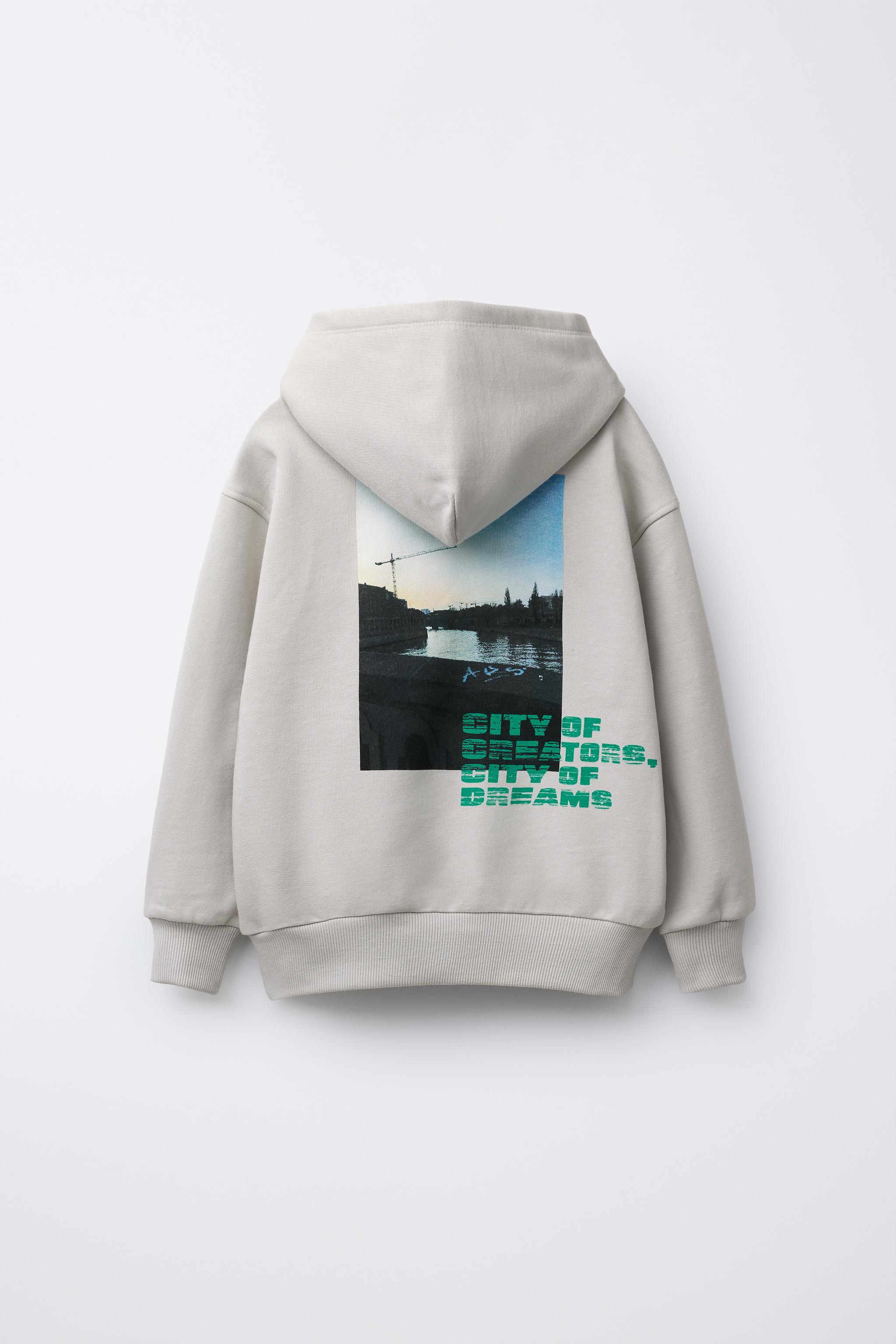 フォトプリントスウェットシャツ - ストーン | ZARA Japan / 日本