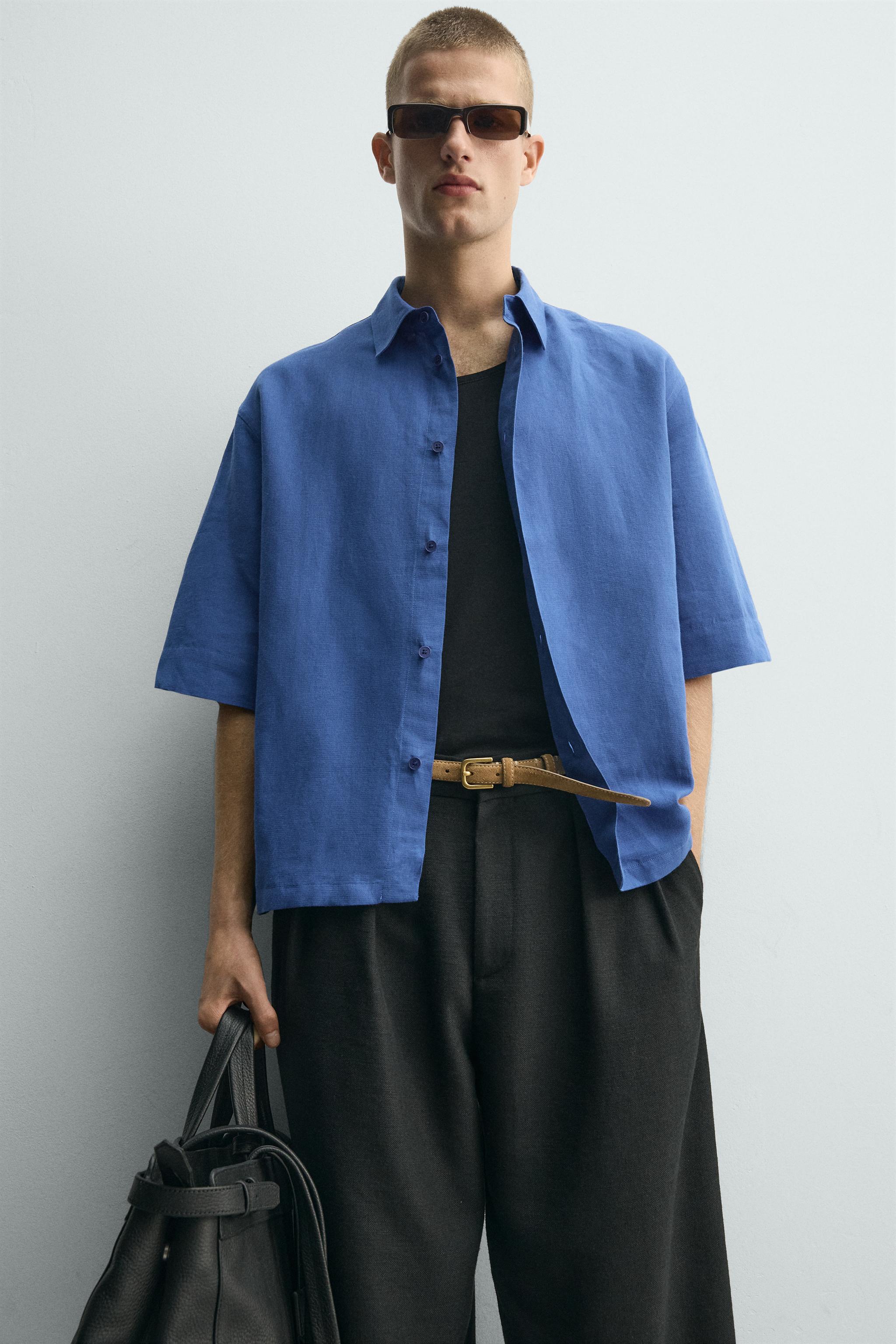 BOX-FIT TEXTURED SHIRT