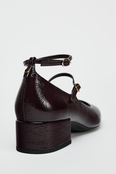 CHAUSSURES À TALONS DOUBLE BRACELET - Marron de Zara - Image 4