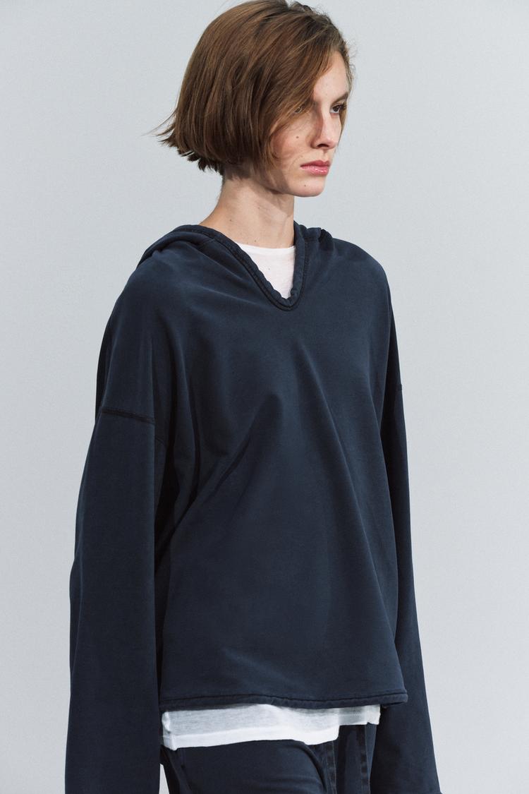 SUDADERA CAPUCHA EFECTO LAVADO