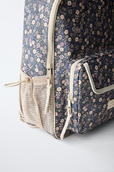 FLORAL SCHOOL BACKPACK - Blue by Zara - Image 1