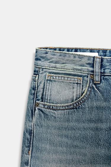 TRF MID-WAIST BOYFRIEND JEANS - Navy blue by Zara - Image 3