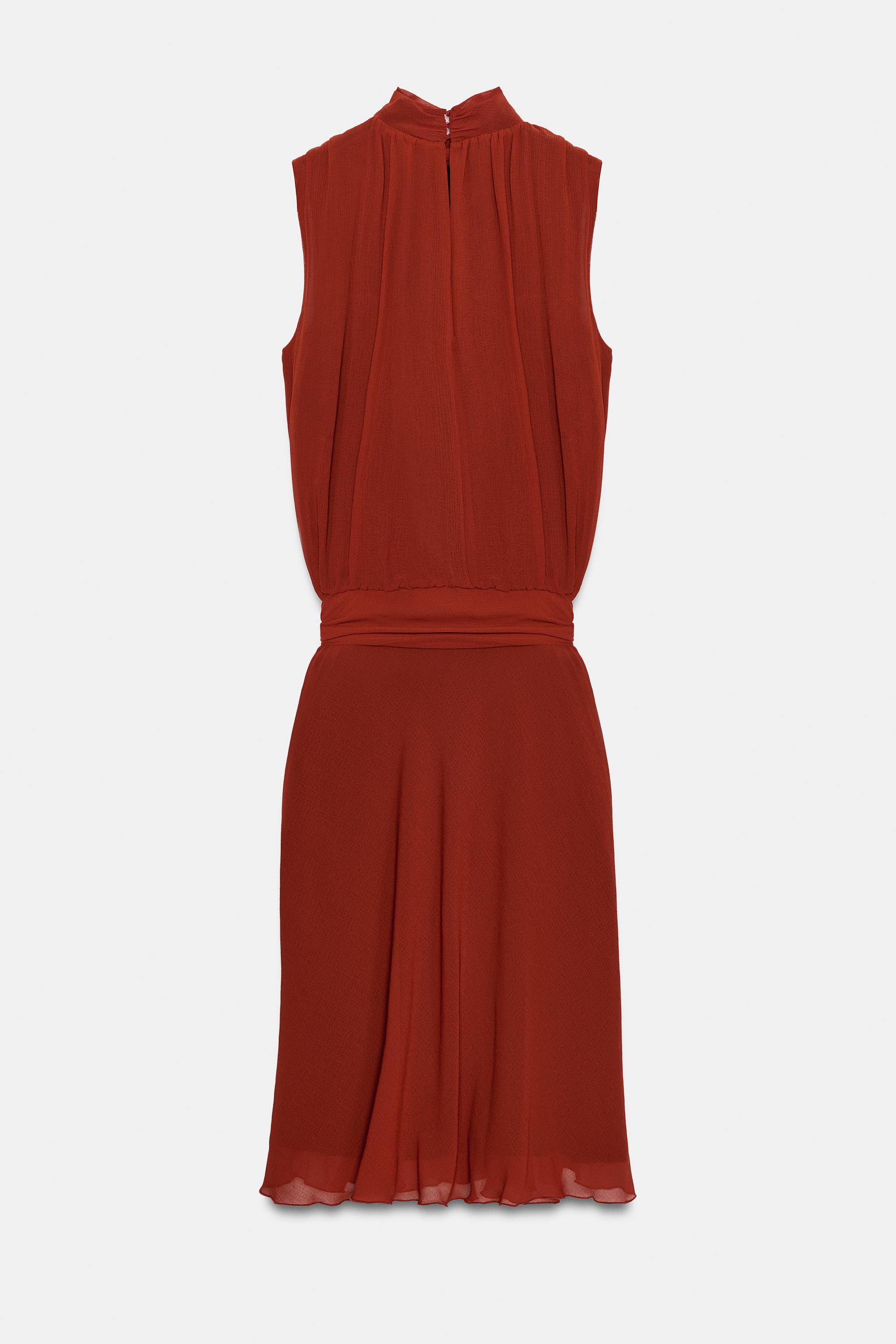 KNOTTED MIDI DRESS