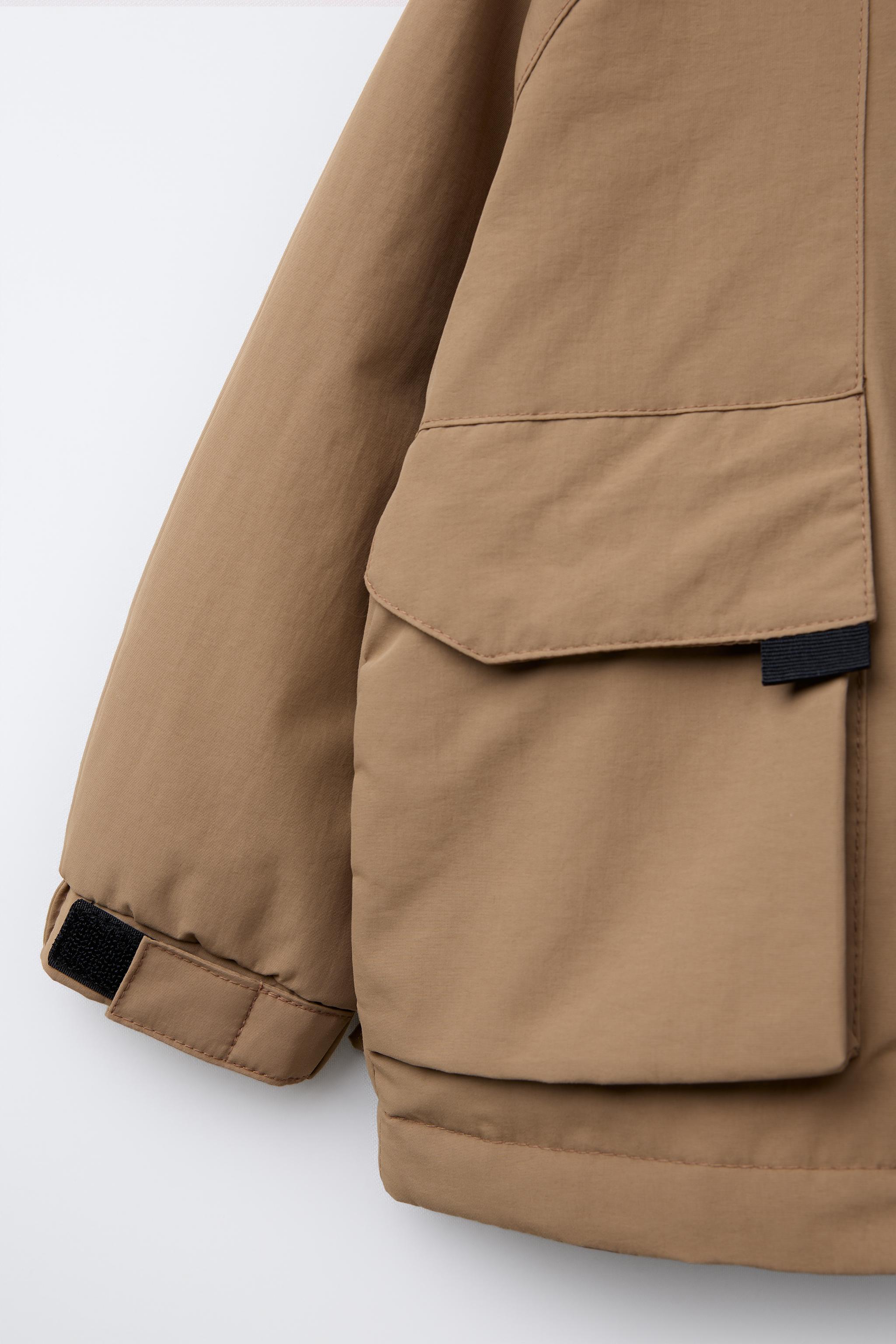 HOODED POCKET PARKA - Mid-camel | ZARA United States