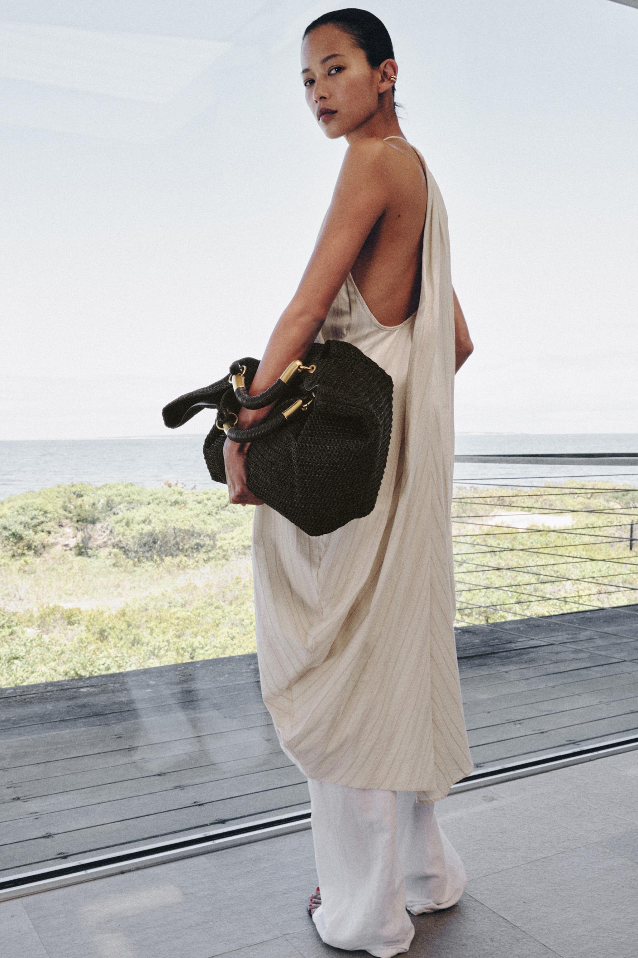 MAXI BRAIDED EFFECT HANDBAG — Chocolate (alternate view)