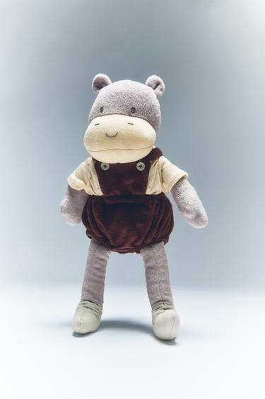 PELUCHE ENFANT HIPPOPOTAME MUSICAL - Gris de Zara - Image 5