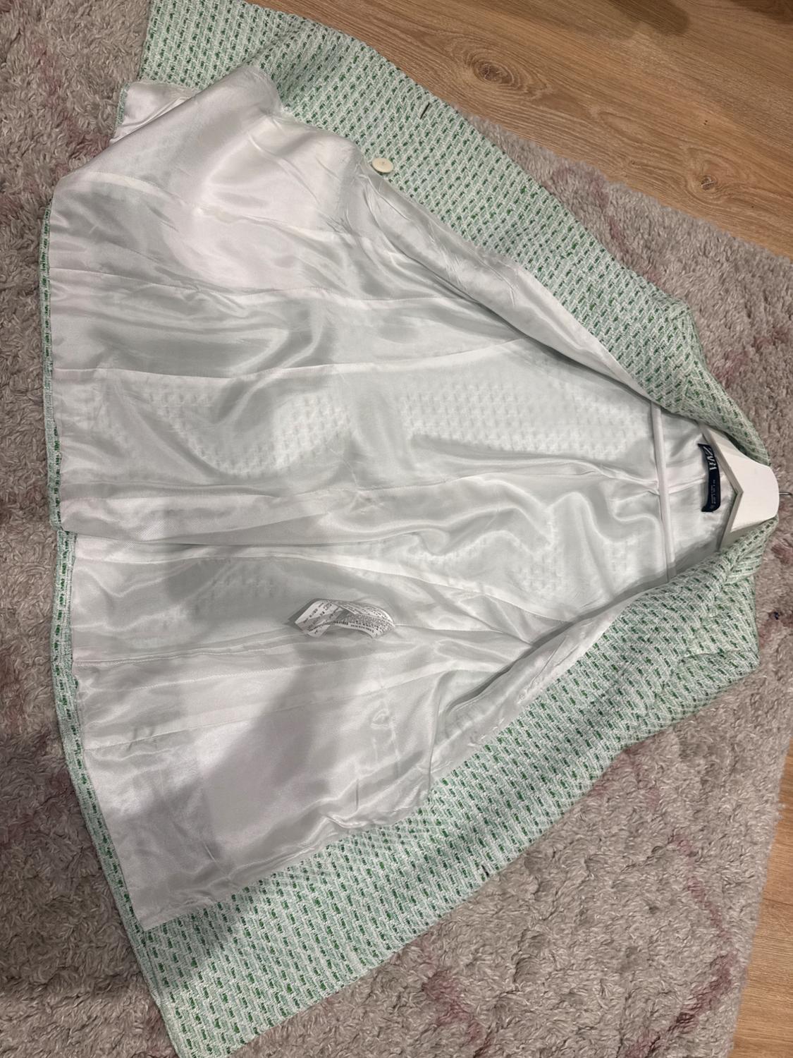 TEXTURED CHECK BLAZER - Image 3