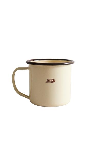TAZA ACERO CAMPING - Marrón de Zara