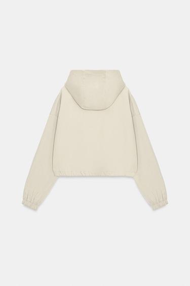 BLOUSON BALLON À CAPUCHE - Écru moyen de Zara - Image 11