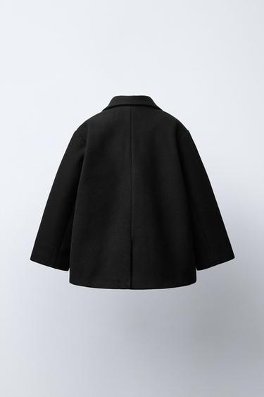 CLOTH COAT - Black by Zara - Image 3
