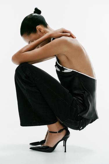 PATENT HIGH-HEEL SHOES — Black 1