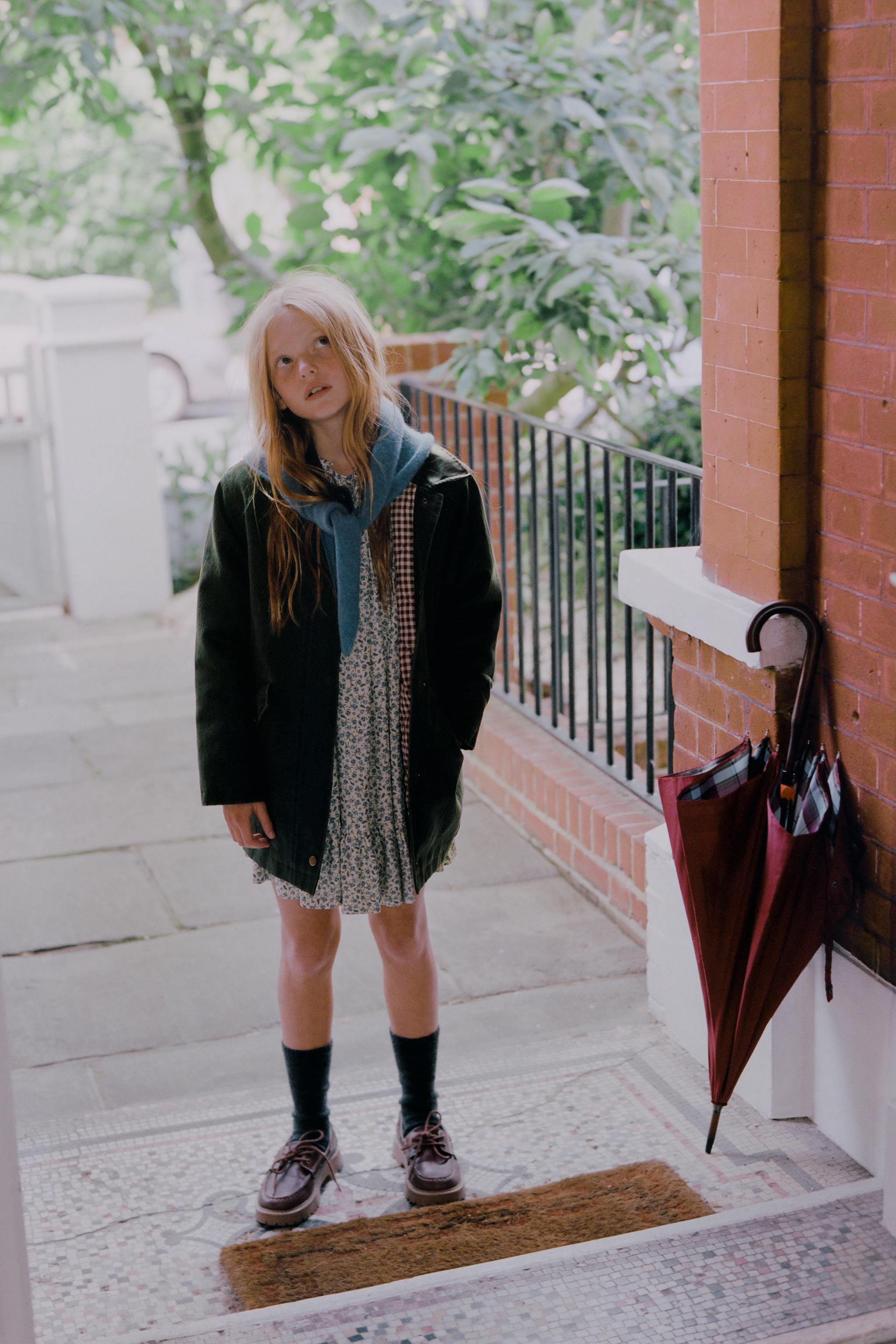 RUFFLED FLORAL DRESS - Ecru | ZARA Canada