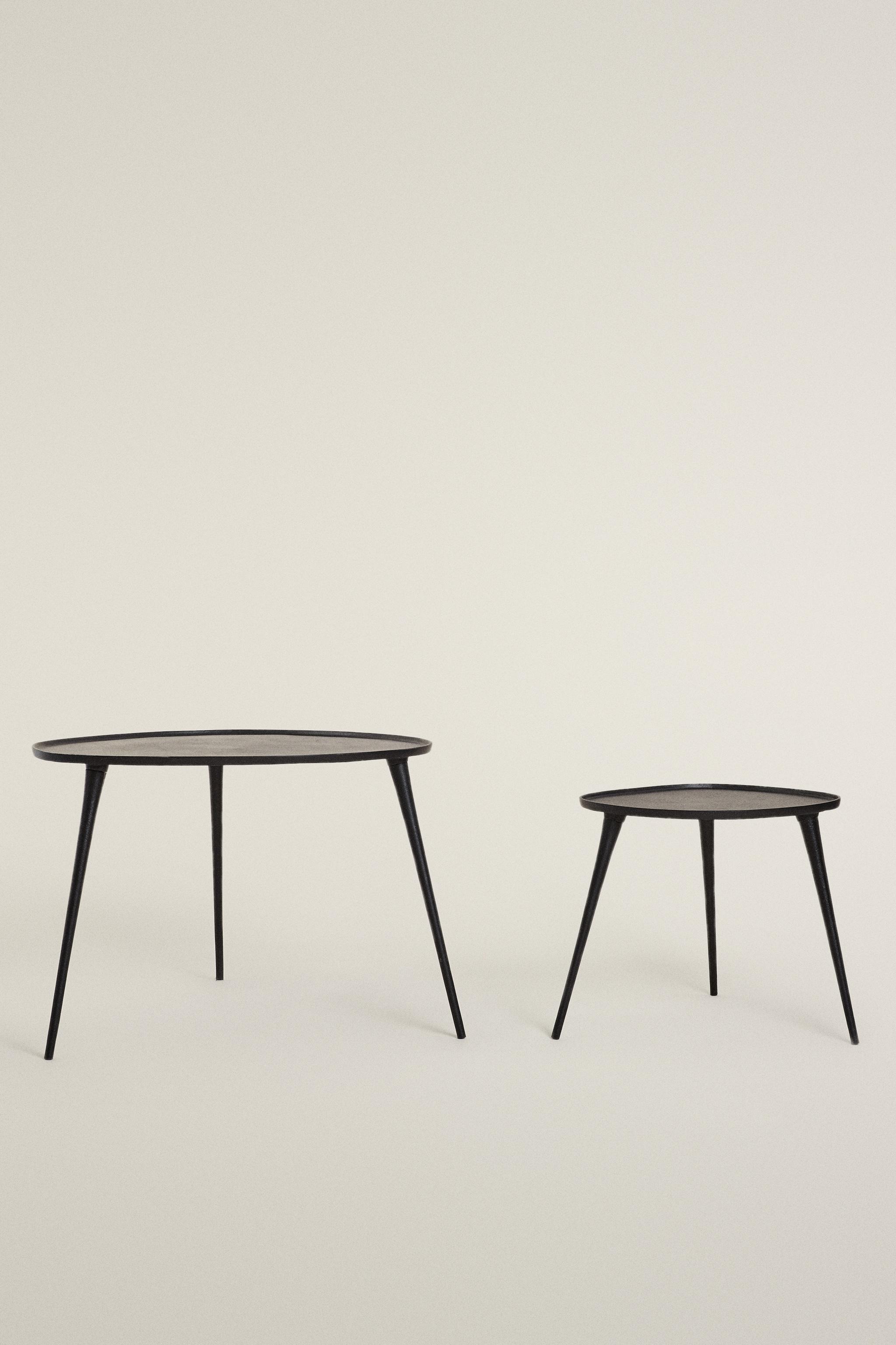 METALLIC SIDE TABLE - Black | ZARA United States