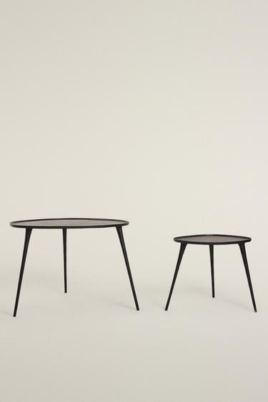 METALLIC SIDE TABLE — Black 2