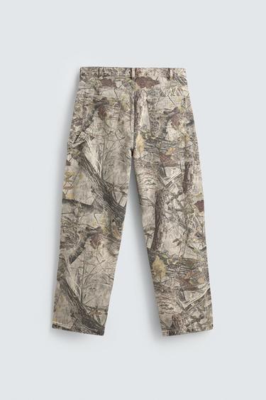 ABSTRACT PRINT CARPENTER TROUSERS - Printed by Zara - Image 7