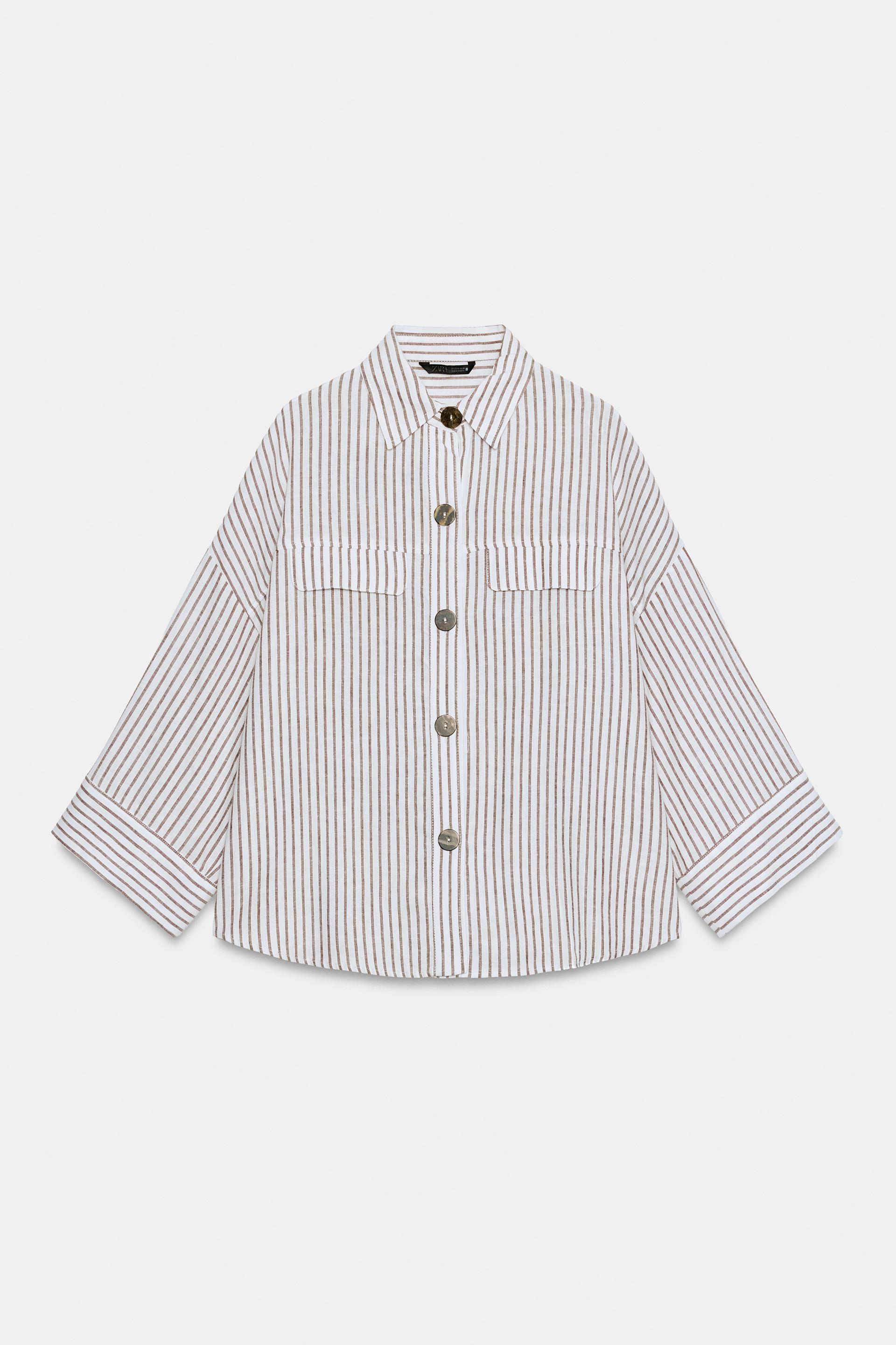 STRIPED LINEN SHIRT thumbnail 5
