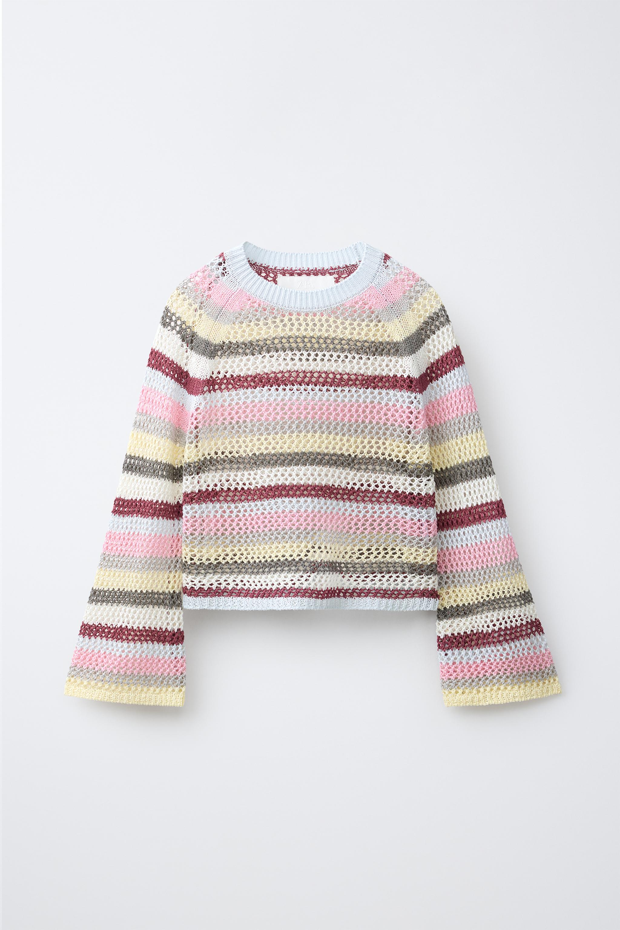 MESH STRIPED JUMPER