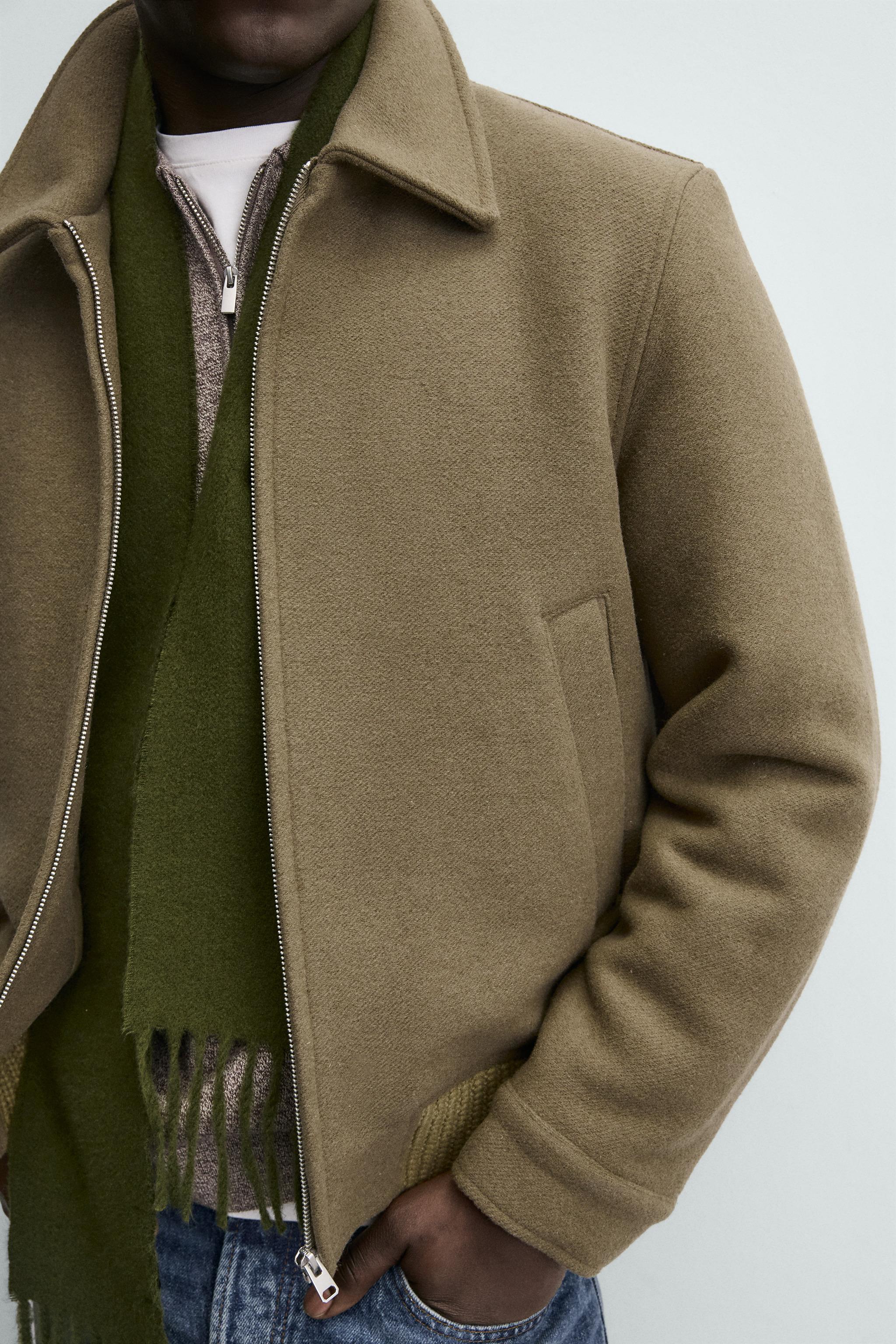 CLOTH PADDED JACKET - Greenish | ZARA Canada