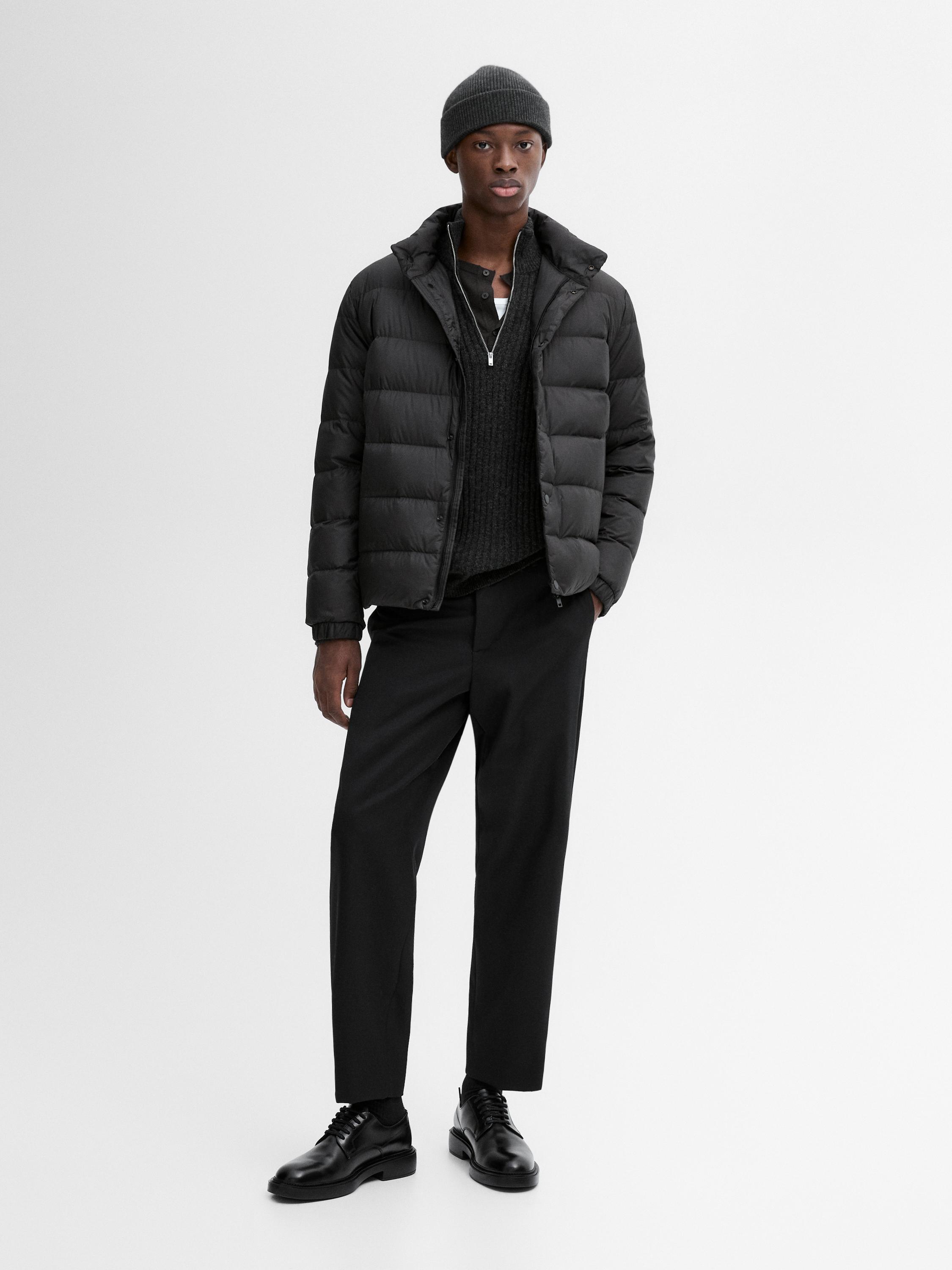 Lightweight puffer down jacket Black ZARA Canada