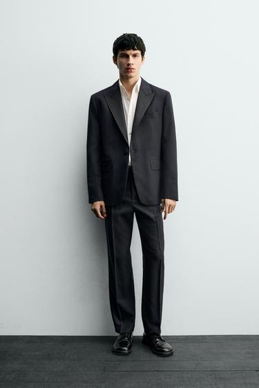 DINNER SUIT TROUSERS - Navy blue by Zara