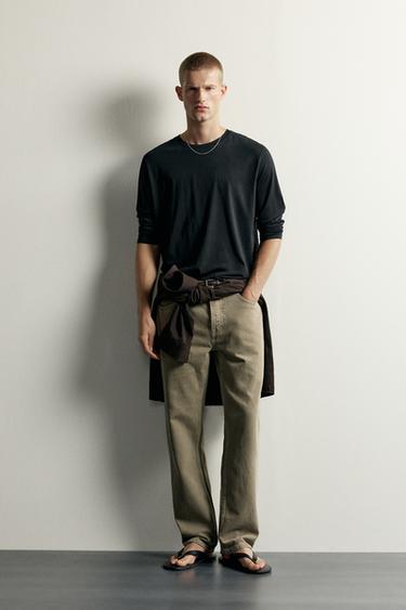 SUPIMA® LONG SLEEVE T-SHIRT - Black by Zara