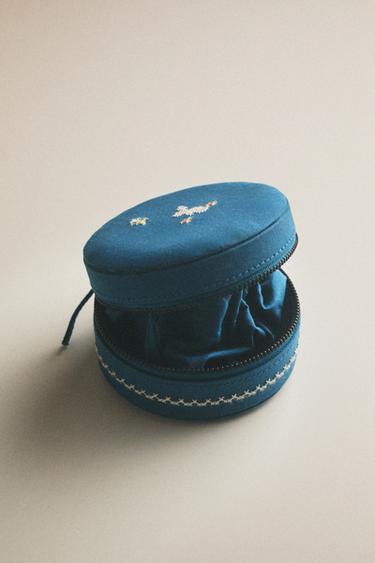 CHILDREN'S BUNNY JEWELLERY BOX - Blue by Zara